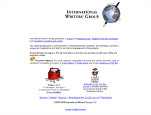 Tablet Screenshot of internationalwriters.com